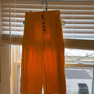 Hollister - High waisted orange pants